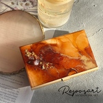 人気ブラウン大理石　名刺ケース　名刺入れ　カードケース　