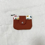小さいポーチ（テラコッタ）　ハンドメイド　カードケース　小銭入れ