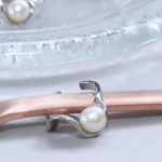 6月誕生石 pearl イヤーカフ(片耳) 淡水パール　パール　上品　小ぶり　シルバー