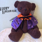 ハロウィンカラーのシュシュ❤︎ベルベットリボン