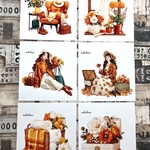 nohohons 人物ステッカー　Autumn girl ②