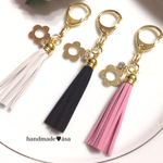 お花チャーム タッセル キーホルダー