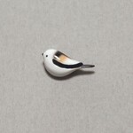 野鳥ブローチ　シマエナガ