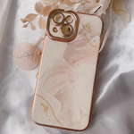 iPhone15ケース　テクスチャーアート　アルコールインクアート　ニュアンス　シンプル