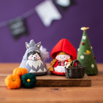 9/15販売開始👻 2024年限定　赤ずきんちゃん&おおかみくんセット【ハロウィン飾り】