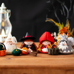 9/15販売開始👻 【選んで飾ろう】ちいさなハロウィンフレンズ　おばけくん・まじょさん・赤ずきんちゃん・おおかみくん　ハロウィン飾り