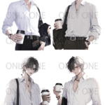 COOL MEN CAFE TIME　シールセット 4枚入り　シールシート ポストカードサイズ