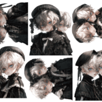 デザインペーパー　CUTE BOY TWINS ELEGANT コラージュシート