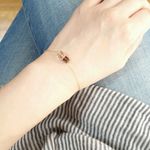 semi precious スモーキークォーツのキューブブレスレット〈再販〉