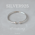 極細　シルバーリング　重ね付け　SILVER925　ロジウムコーティング　R014S