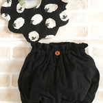 【秋冬】ブラックのかぼちゃパンツとスタイのセット