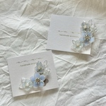 Bouquet ear cuff  (Blue)