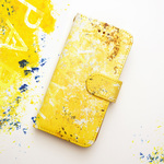 【手帳型】スパーク-YellowSpark- 各機種ケース対応<スマホケース/iphoneケース/アイフォンケース/スマホカバー/iphoneカバー>