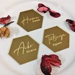 misaki103131専用ゴールドミラー席札・結婚式(99枚)