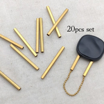 20個セット!真鍮 2×25mm 四角柱パイプ