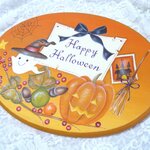 ハロウィンプレート❤トールペイント（受注製作）