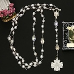 淡水パール ロザリオ ネックレス