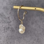Akoya swing×freshwater earcuff   イヤーカフ/パール/シンプル