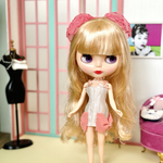 ビーズリボン　タイトドレス　リカちゃん　ブライス