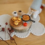 【9/14(金)20時より再販】秋のおやつセット(アップルパイ、シナモンロール、りんご) ミニチュアおやつ
