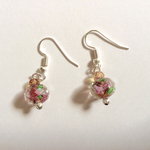 薔薇グラスとチェコピアスの大人ピアス