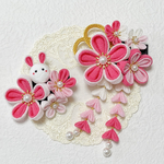 受注製作品🌸小さいお子様向け🌸つまみ細工　髪飾り　七五三　3歳