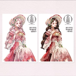 Cream peach様　人物ステッカー　限定販売 Cherry Blossom Teatime
