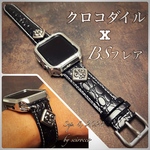 New✨クロムハーツ調　アップルウォッチ付替ベルト　＊本体カバー無しも対応いたします
