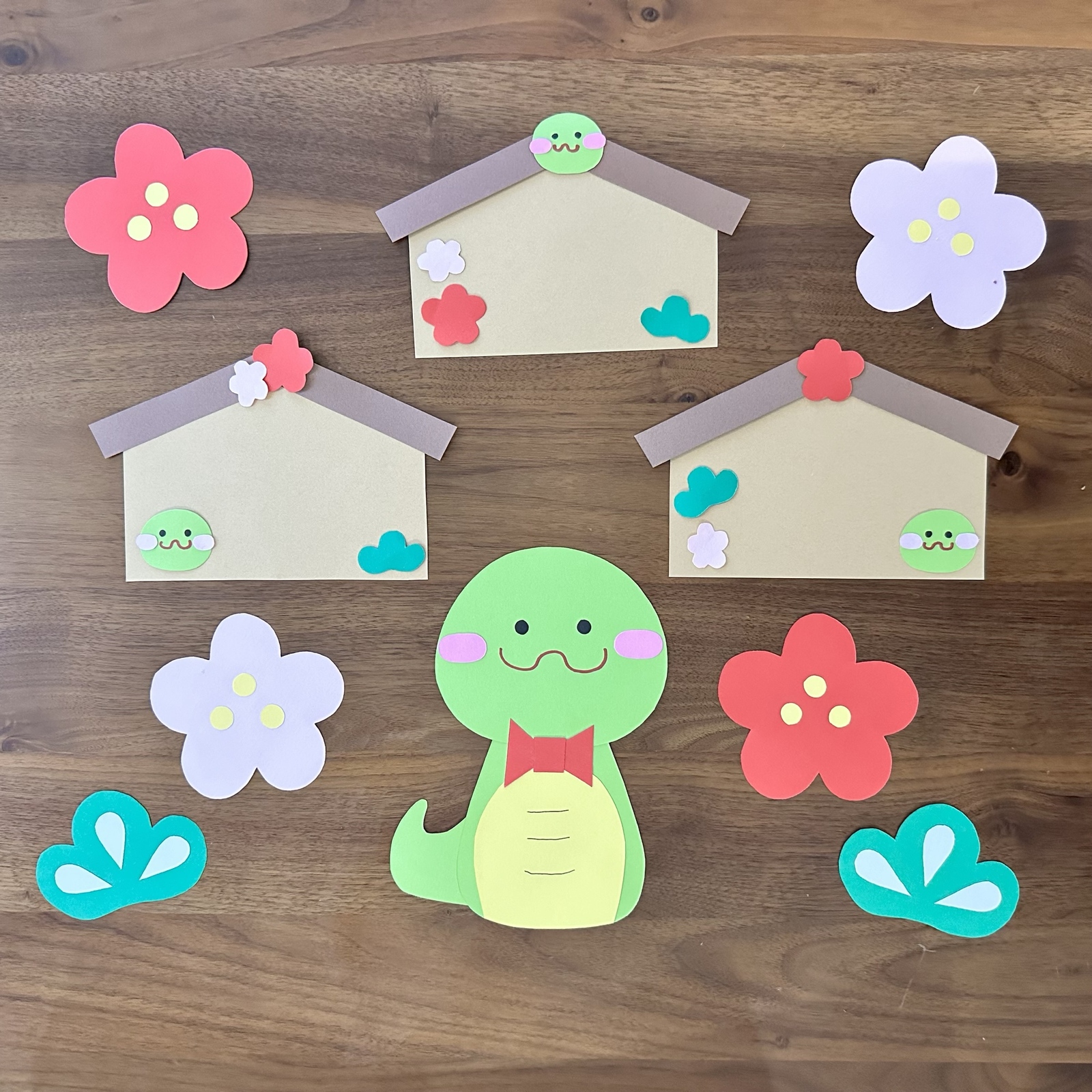 絵馬 制作キット 冬工作 壁面飾り 画用紙 保育教材 保育園 幼稚園