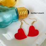 真っ赤な♡ぷっくりピアス