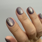 🌟　グレーパープル　くすみカラー　マグネットネイルチップ