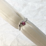 ピンクトルマリンシルバーリング　KR5443 　silver925　ピンクトルマリン  誕生石