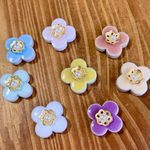 強力マグネット☆美濃焼のサクラ咲くアクセサリーみたいな華やかマグネット　8個で1セット　カラフル　かわいい　おしゃれ　内祝い　プチギフト
