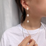 petitlile✳︎淡水パールのロングピアス/イヤリング/樹脂ピアス　Mサイズ