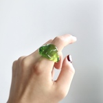 -peridot- ガラス リング glass ring