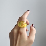 yellow ガラス リング glass ring