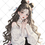 ℳ. xoxoshop オリジナル人物ステッカー