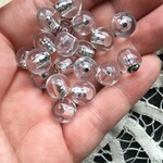 【1ペア】10mm/シルバー/クリア/ボールキャッチ