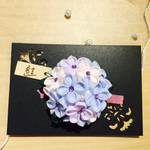 (つまみ細工)紫陽花 帯留め パステル