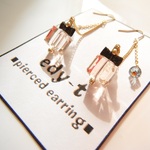 edy-t■スワロギフトＢＯＸピアス／シルク送料無料