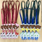 折り紙メダル　20個　チェック　クマ　パンダ　リボン　ご褒美メダル　イベント　幼稚園　保育園　学童　運動会　NO.76