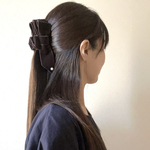 【NEW】両面ベルベットアシンメトリーバンスクリップ