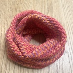 手編み　スヌード　ネックウォーマー　ニット帽