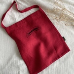 刺繍リネンバック　