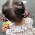 送料無料✩さくらんぼ ヘアゴム かぎ針編み キッズ ベビー