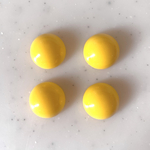 Yellow 16mm Circle Cabochons