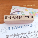 文字はんこ(THANK YOU斜線)