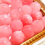 ピンクカラージェード.128面カット  10㎜　5個１セット