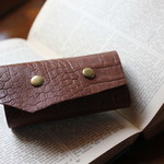 13 ◇Bag ハンドル 革カバー ◇型押し＊ワンハンドル＊