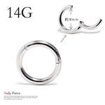 14Ｇ　内径8ｍｍ　進化したセグメントリング　ボディピアス　TBP072 SV